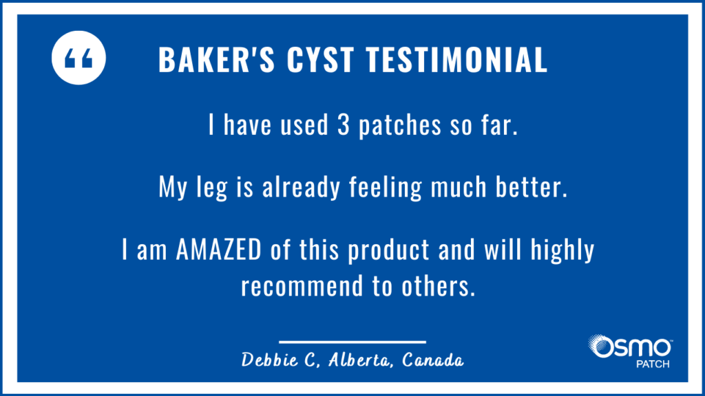 Testimonial: Amazed how OSMO Patch improved the leg pain.