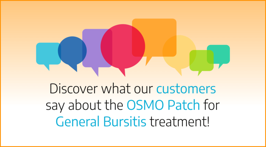 Discover what our customers say about the OSMO Patch for Bursitis treatment